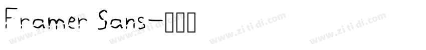 Framer Sans字体转换